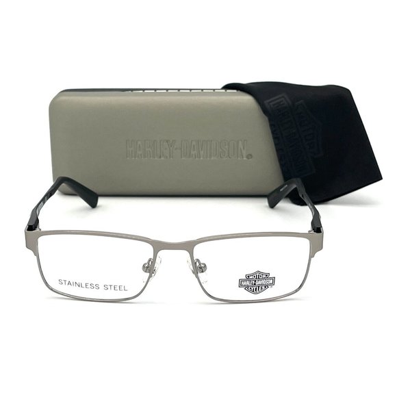HARLEY DAVIDSON HD0146 009 Gunmetal / Demo Lens 49mm  Eyeglasses - Picture 2 of 4